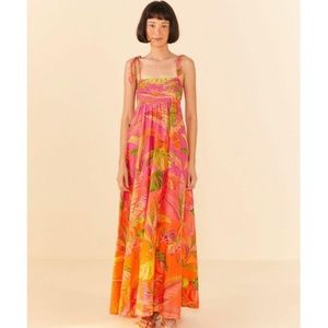 Farm Rio Ombre Forest Maxi Dress
